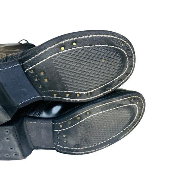 CORCORAN JUMP BOOTS 1500 8.5 Black Leather Cap Toe Paratrooper Vintage Military - Picture 11 of 13